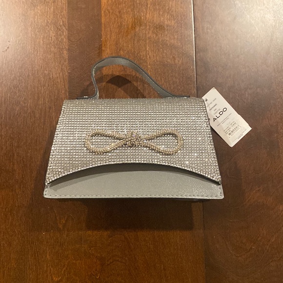 Aldo Rhinestone Papionne Top-handle Bag - Picture 2 of 7